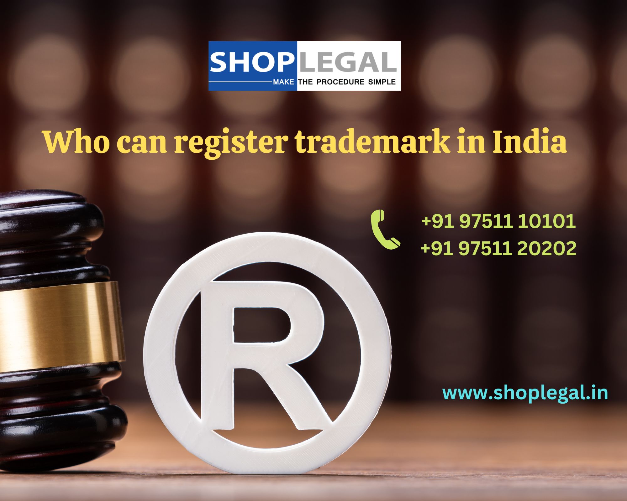 Who can register trademark in India